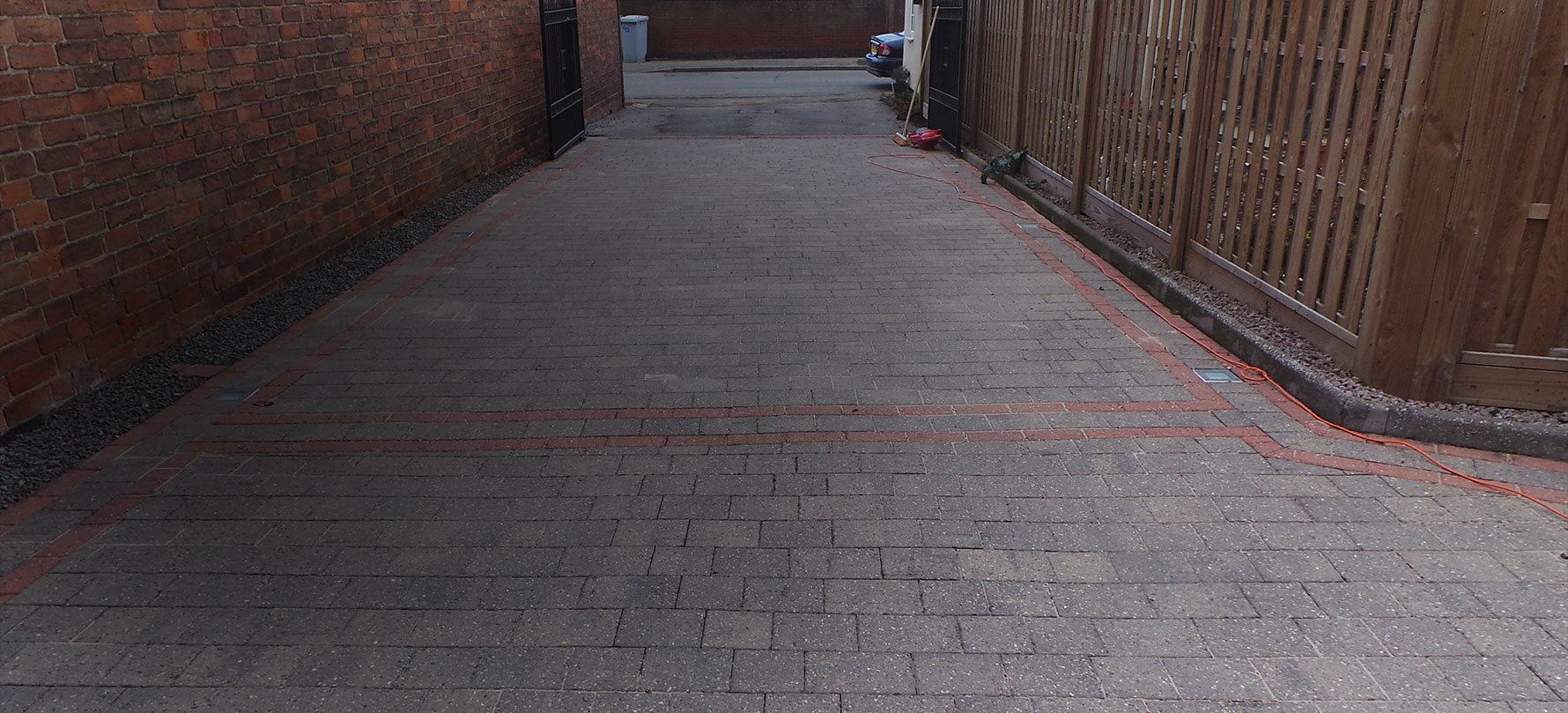 Professional driveway cleaning machinery setup Balderton