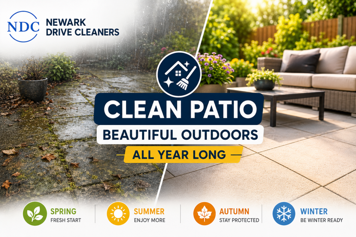 Clean patio, beautiful outdoors all year