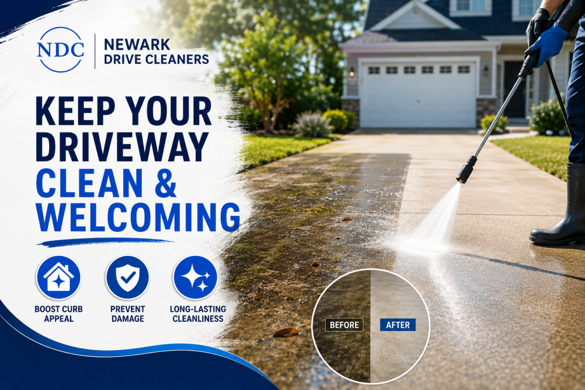 Driveway cleaning service advertisement