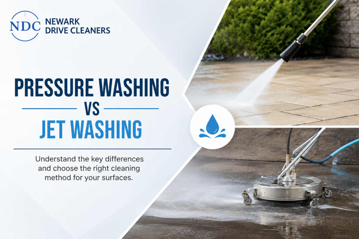 Pressure washing vs jet washing comparison